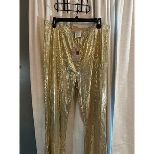 Ladies‎ wide elastic sequence pants